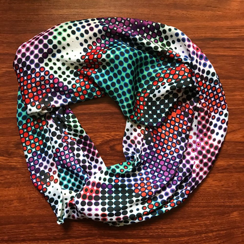 Cool Colorful Halftone Circle Scarf